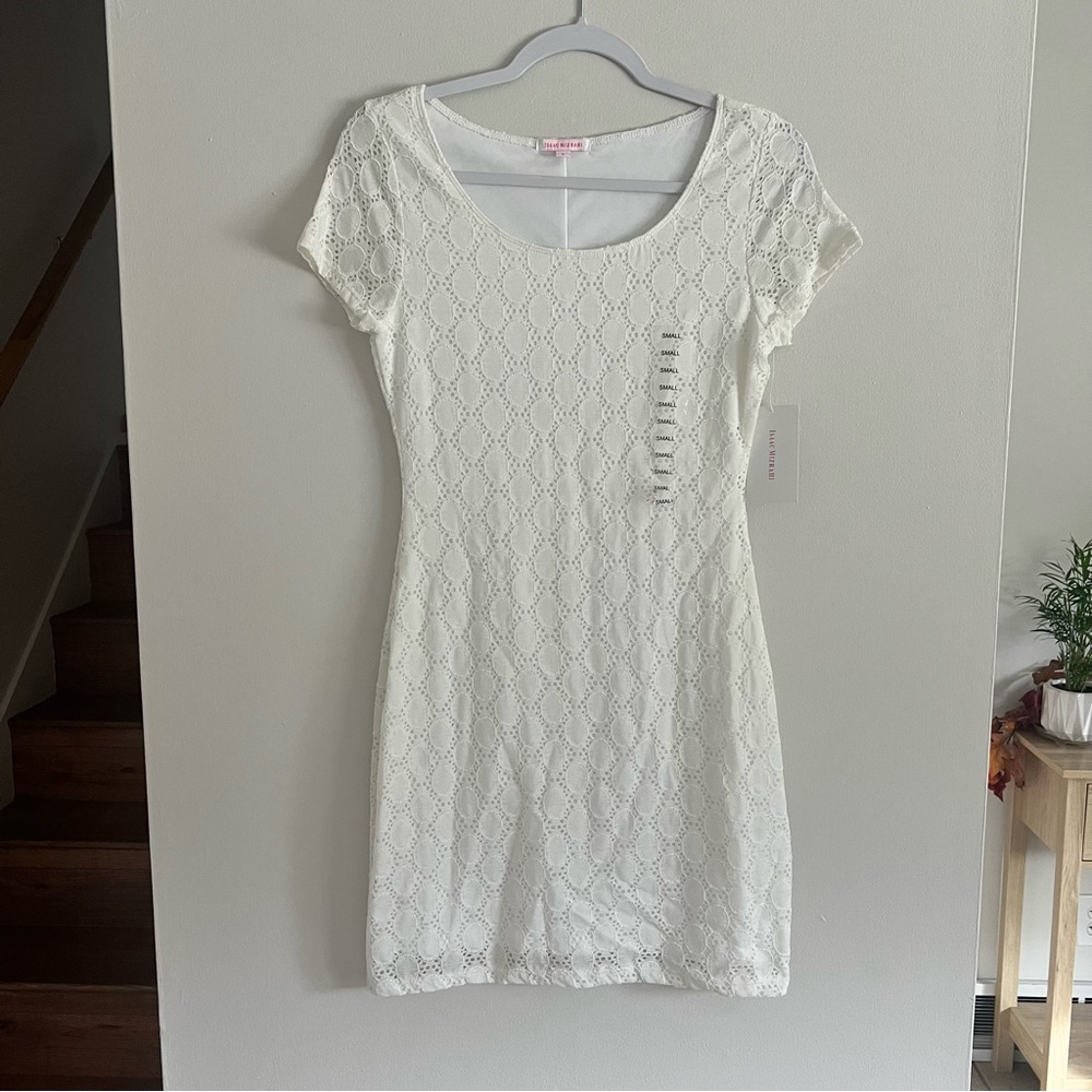 Isaac Mizrahi White Lace Dress